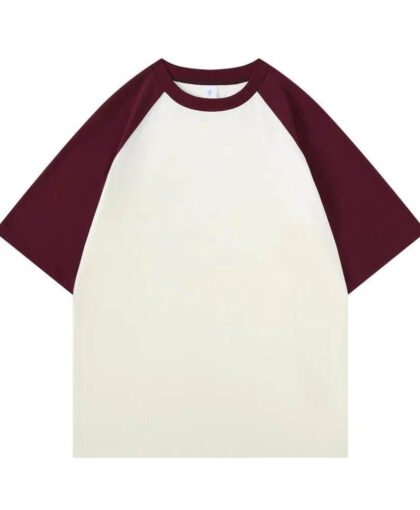 Luxe Ultra T-Shirt - Wine/White